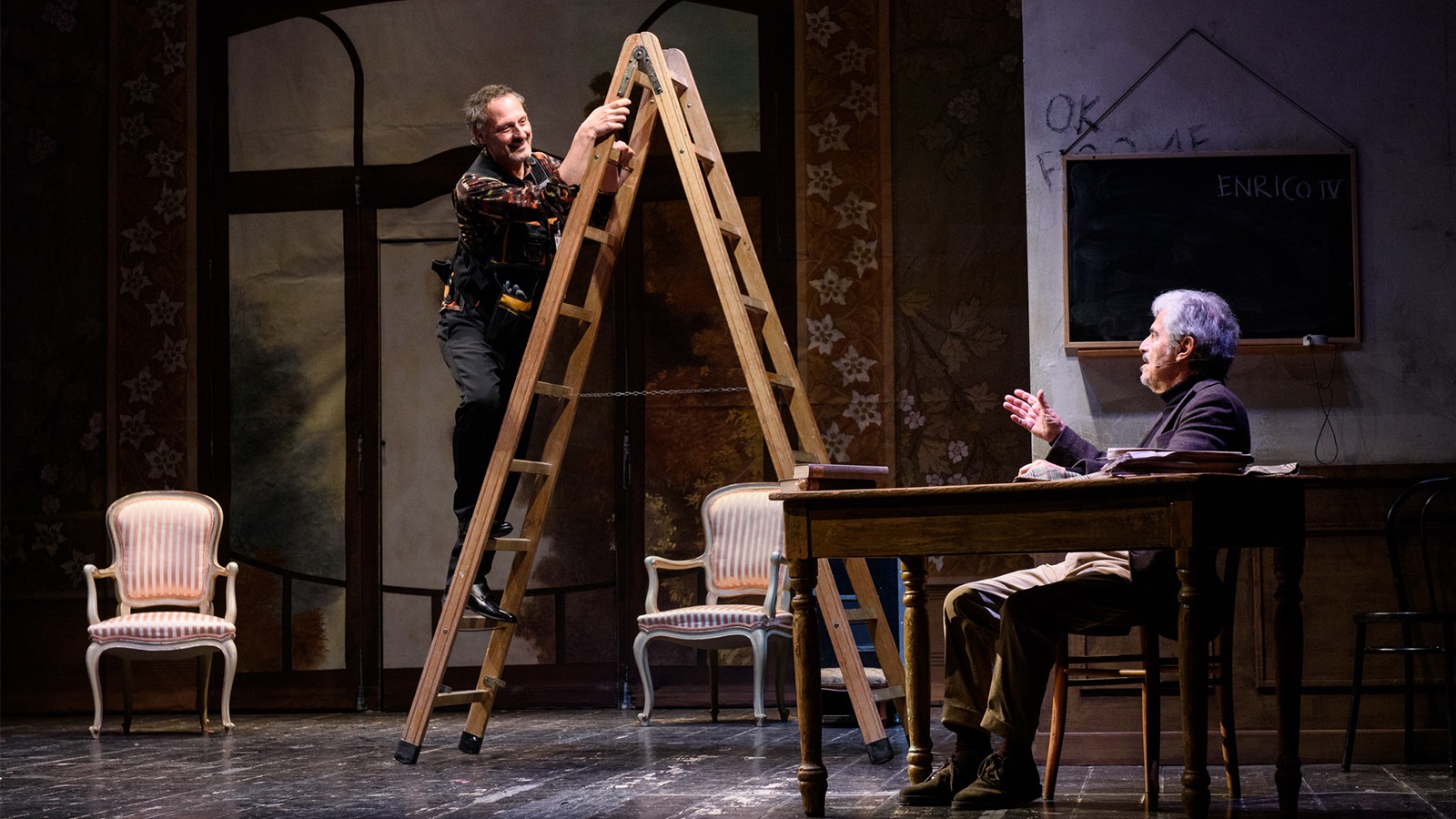 Massimo Dapporto e Fabio Troiano in Pirandello Pulp