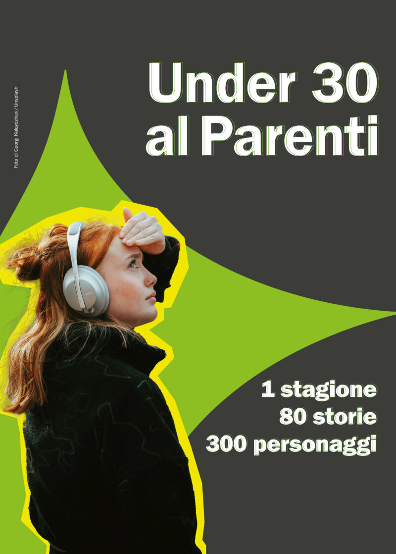 Banner della campagna Under 30 al Parenti: