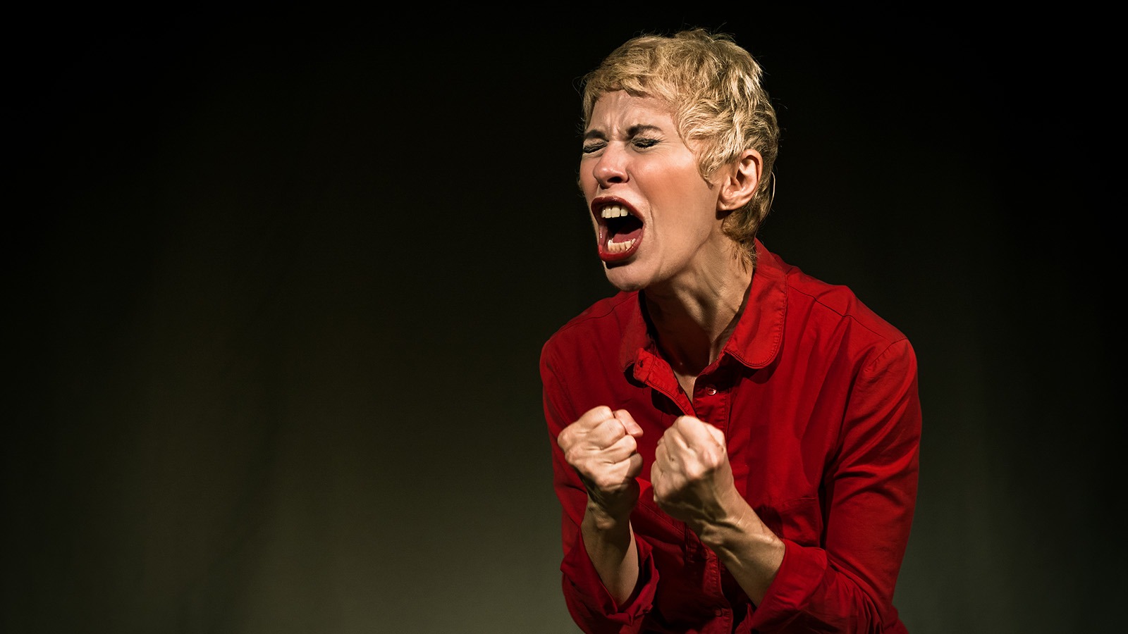 Gianna Coletti nello spettacolo Mamma a carico