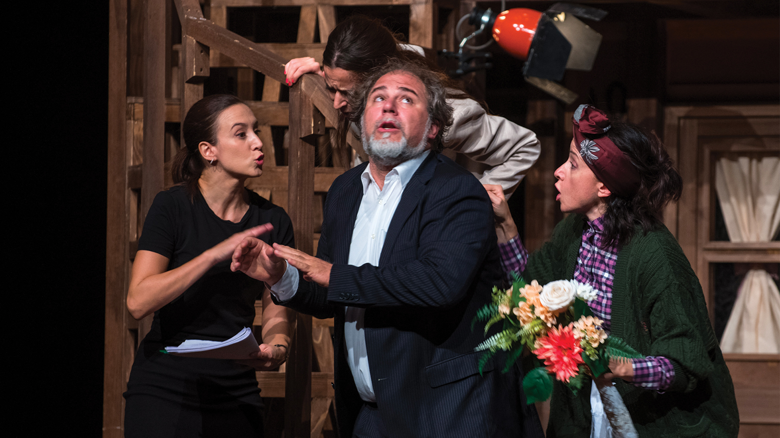 Scena dello spettacolo Rumori fuori scena