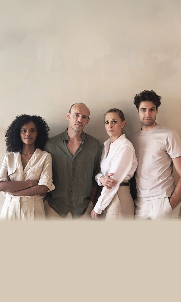 Ritratti dei protagonisti di Cost of living, Sara Bertelà, Filippo Lai, Pietro Micci, Martina Sammarco.