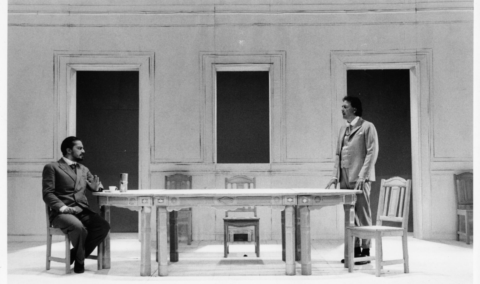 Archival stage photograph from the Teatro Franco Parenti production of Io, l’erede.